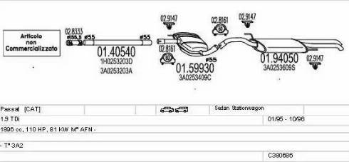 MTS C380686008224 - Ispušni sistem www.molydon.hr