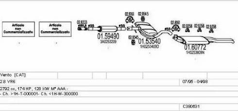 MTS C380631002599 - Ispušni sistem www.molydon.hr