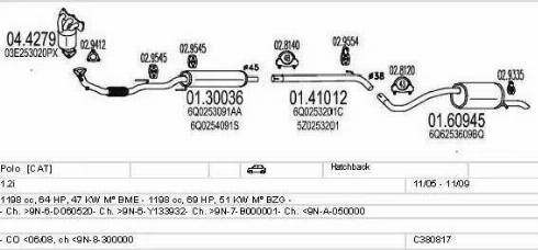 MTS C380817012130 - Ispušni sistem www.molydon.hr