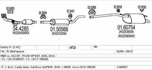 MTS C380827012603 - Ispušni sistem www.molydon.hr