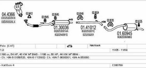 MTS C380789010834 - Ispušni sistem www.molydon.hr