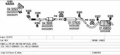 MTS C380783010824 - Ispušni sistem www.molydon.hr