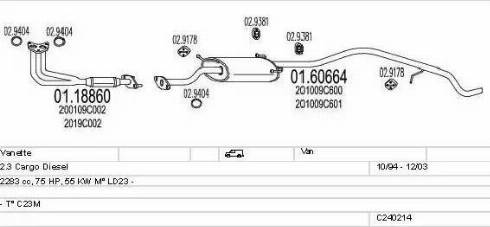 MTS C240214009434 - Ispušni sistem www.molydon.hr