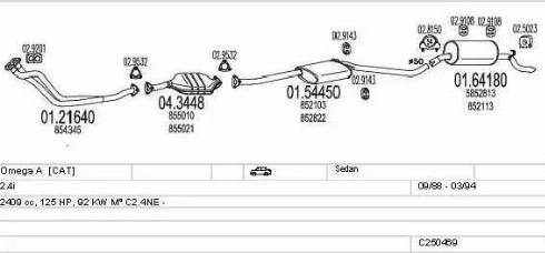 MTS C250469005659 - Ispušni sistem www.molydon.hr