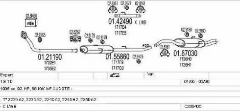 MTS C260405005540 - Ispušni sistem www.molydon.hr