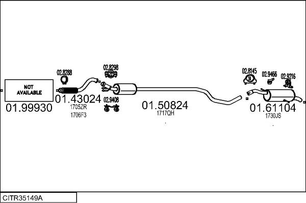 MTS CITR35149A028589 - Ispušni sistem www.molydon.hr