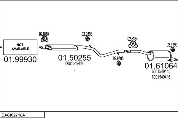 MTS DACI62718A007158 - Ispušni sistem www.molydon.hr