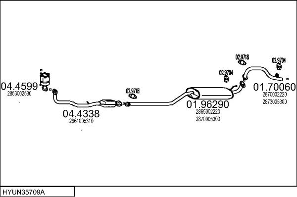 MTS HYUN35709A020623 - Ispušni sistem www.molydon.hr