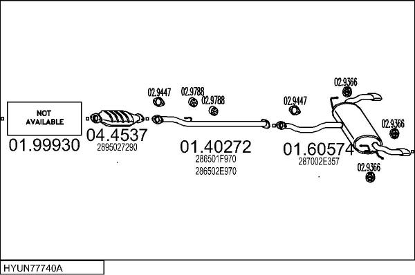 MTS HYUN77740A019623 - Ispušni sistem www.molydon.hr