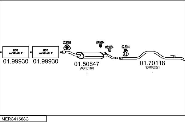 MTS MERC41568C032904 - Ispušni sistem www.molydon.hr