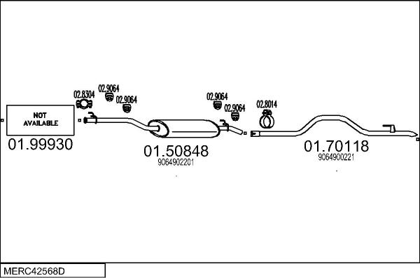 MTS MERC42568D032904 - Ispušni sistem www.molydon.hr