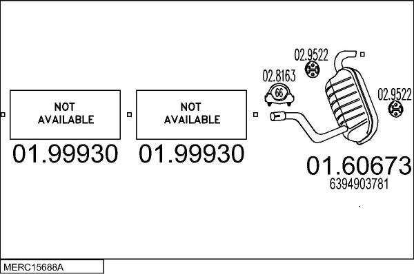 MTS MERC15688A007659 - Ispušni sistem www.molydon.hr