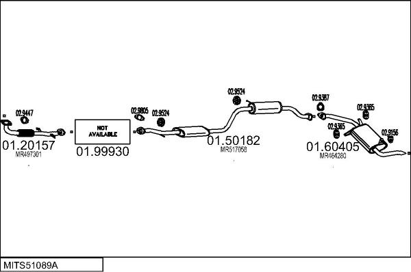 MTS MITS51089A015501 - Ispušni sistem www.molydon.hr