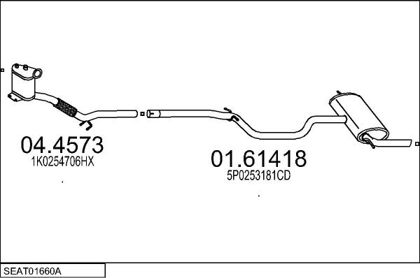 MTS SEAT01660A000756 - Ispušni sistem www.molydon.hr