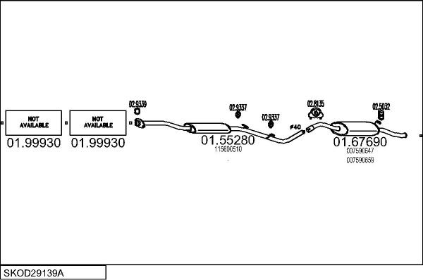 MTS SKOD29139A003032 - Ispušni sistem www.molydon.hr