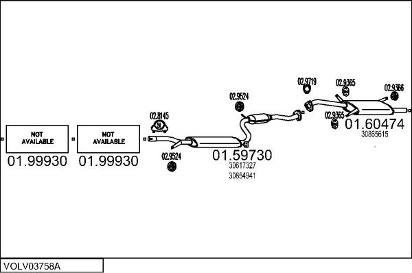 MTS VOLV03758A027149 - Ispušni sistem www.molydon.hr