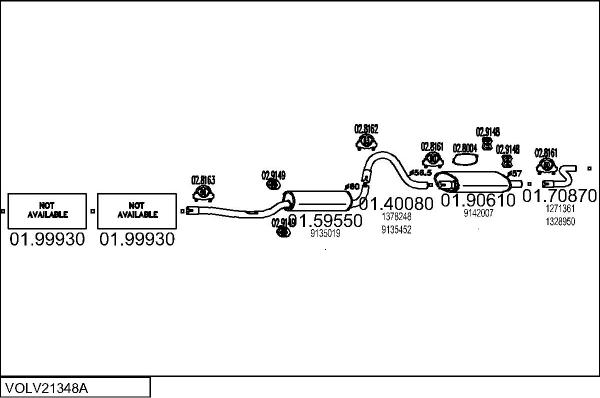 MTS VOLV21348A003990 - Ispušni sistem www.molydon.hr