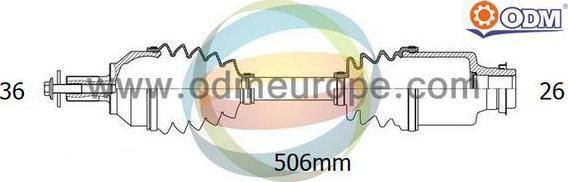 Shaftec MA163R - Pogonska osovina www.molydon.hr