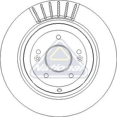 National NBD2160 - Kočioni disk www.molydon.hr