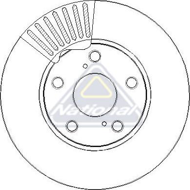 National NBD2367 - Kočioni disk www.molydon.hr