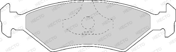 Necto FD406A - Komplet Pločica, disk-kočnica www.molydon.hr