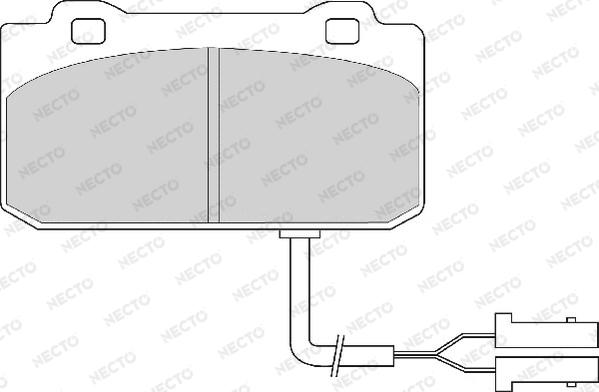 Necto FD4164A - Komplet Pločica, disk-kočnica www.molydon.hr