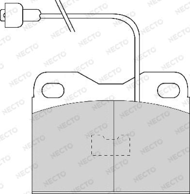 Necto FD426A - Komplet Pločica, disk-kočnica www.molydon.hr