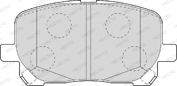 Necto FD6992A - Komplet Pločica, disk-kočnica www.molydon.hr