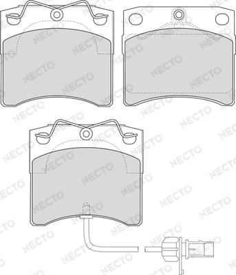 Necto FD6941V - Komplet Pločica, disk-kočnica www.molydon.hr