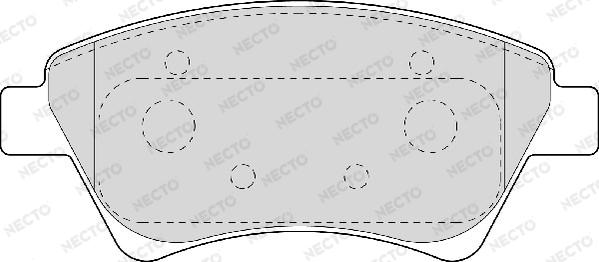 Necto FD6958A - Komplet Pločica, disk-kočnica www.molydon.hr