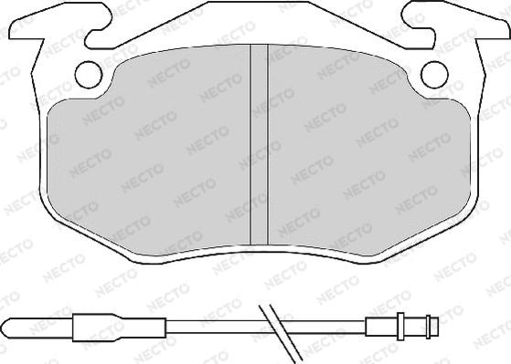 Necto FD696A - Komplet Pločica, disk-kočnica www.molydon.hr