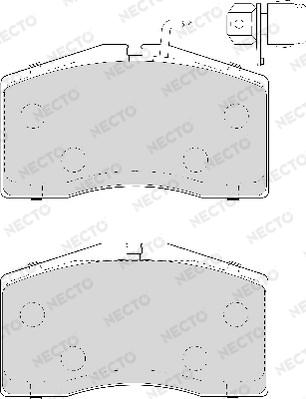 Necto FD6927A - Komplet Pločica, disk-kočnica www.molydon.hr