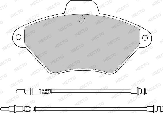 Necto FD6453A - Komplet Pločica, disk-kočnica www.molydon.hr