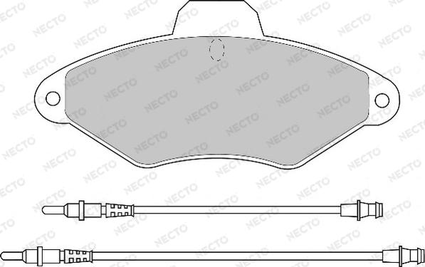 Necto FD6452A - Komplet Pločica, disk-kočnica www.molydon.hr