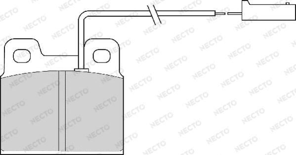 Necto FD6464A - Komplet Pločica, disk-kočnica www.molydon.hr