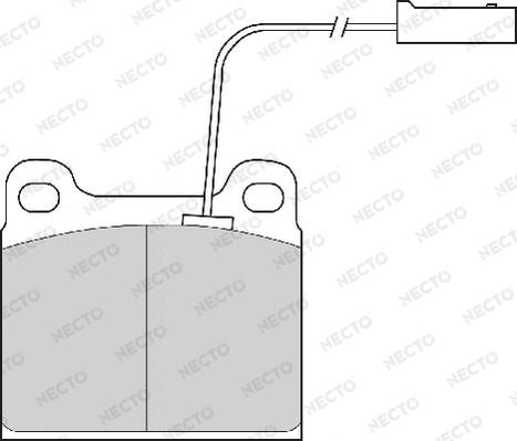 Necto FD6467A - Komplet Pločica, disk-kočnica www.molydon.hr