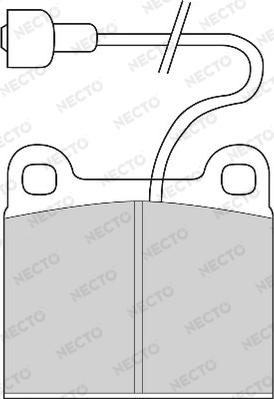 Necto FD6417A - Komplet Pločica, disk-kočnica www.molydon.hr