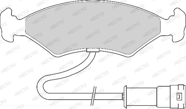 Necto FD6428A - Komplet Pločica, disk-kočnica www.molydon.hr