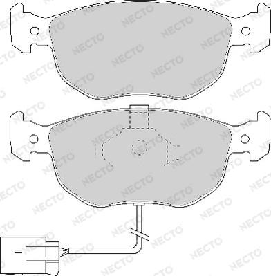 Necto FD6474A - Komplet Pločica, disk-kočnica www.molydon.hr