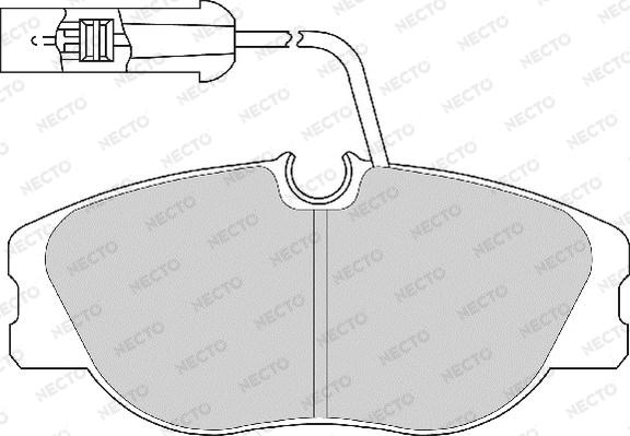 Necto FD6470A - Komplet Pločica, disk-kočnica www.molydon.hr