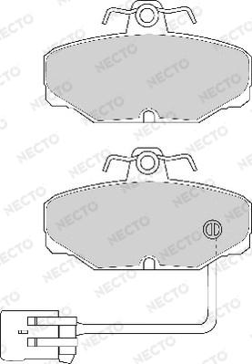 Necto FD6593A - Komplet Pločica, disk-kočnica www.molydon.hr