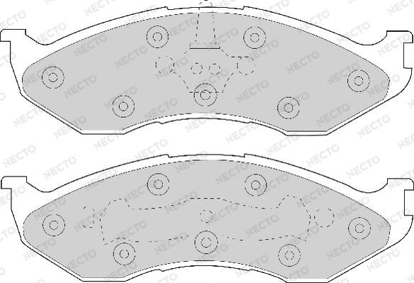 Necto FD6597A - Komplet Pločica, disk-kočnica www.molydon.hr