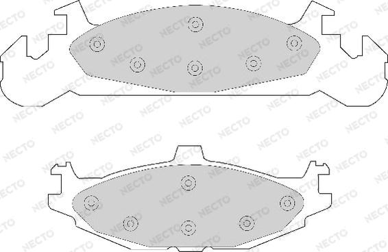 Necto FD6509A - Komplet Pločica, disk-kočnica www.molydon.hr