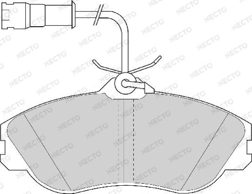 Necto FD6510A - Komplet Pločica, disk-kočnica www.molydon.hr