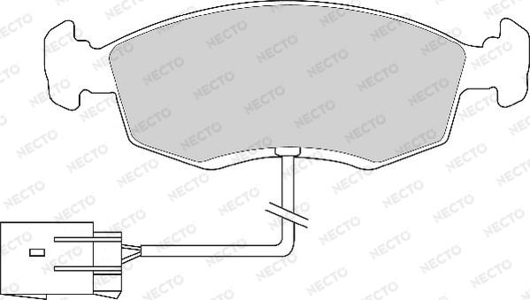 Necto FD6581A - Komplet Pločica, disk-kočnica www.molydon.hr