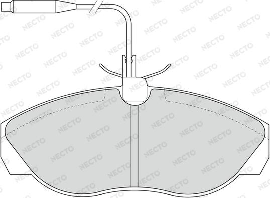 Necto FD6521V - Komplet Pločica, disk-kočnica www.molydon.hr