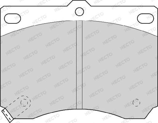 Necto FD6528A - Komplet Pločica, disk-kočnica www.molydon.hr