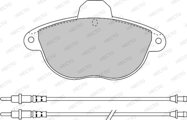 Necto FD6647A - Komplet Pločica, disk-kočnica www.molydon.hr