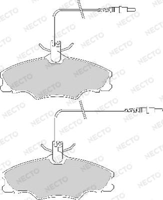 Necto FD6656A - Komplet Pločica, disk-kočnica www.molydon.hr