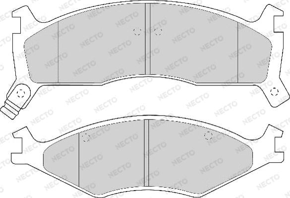 Necto FD6652A - Komplet Pločica, disk-kočnica www.molydon.hr